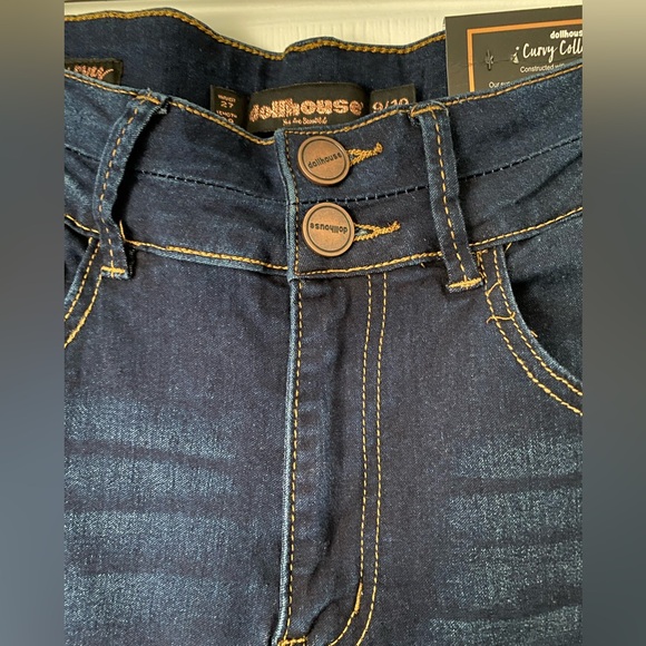 Dollhouse NWT Curvy Collection High-Rise Skinny Jean - Sz 9/10 - Dark Wash - Picture 4 of 8